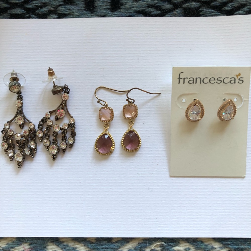 3 pairs of earrings - Picture 1 of 5